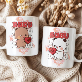 Zestaw Kubków Dudu & Bubu Bootleg - Duże Serca